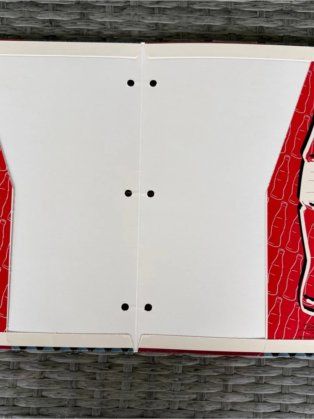 Vintage TWO Coca-Cola Red & Black Polar Bear Folders